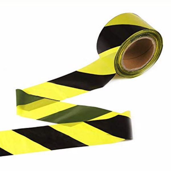 Picture of 500 METRES LONG YELLOW /BLACK WARNING TAPE