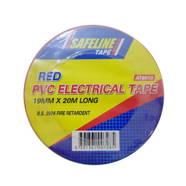 Picture of 19MM X 20M PVC ELECTRICAL TAPE RED