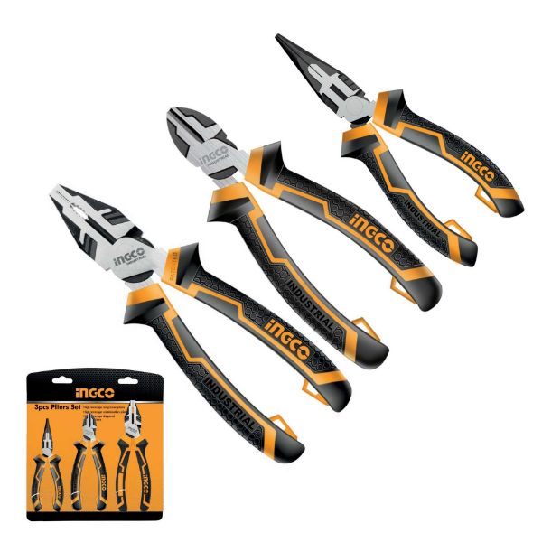 Picture of USE IHIKPS28 INGCO 3PCS HIGH LEVER PLIER SET