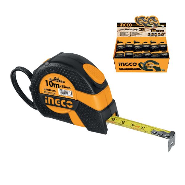 Picture of INGCO 10 MTRE X25 MM MEASURING TAPE MET/IMPER