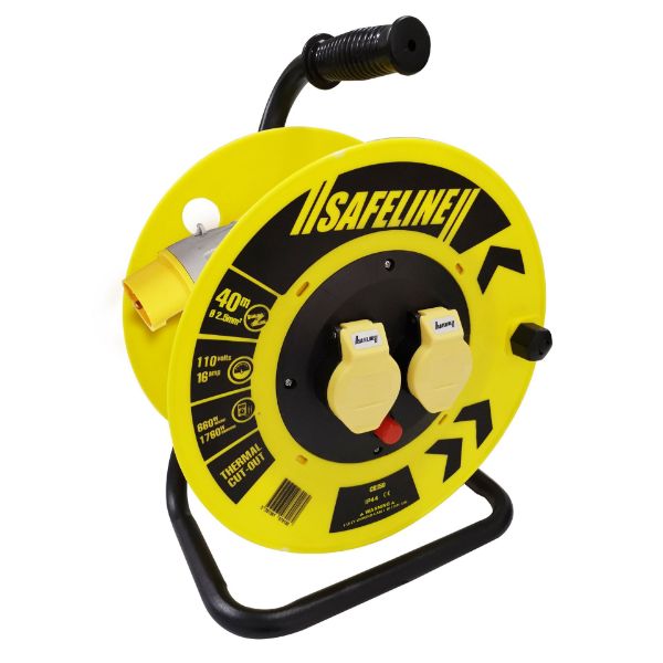 Picture of 40MT X 110V X 16A  2.5 SQ YELLOW CABLE REEL