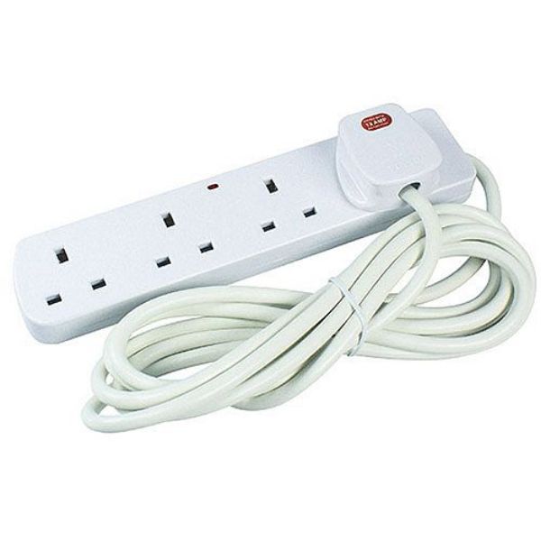 Picture of 4WAY EXT LEAD 2MTR CABLE 13AMP PLUG NEON LITE