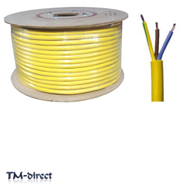 Picture of 2.5 YELLOW ARTIC CABLE 3 CORE 100 M
