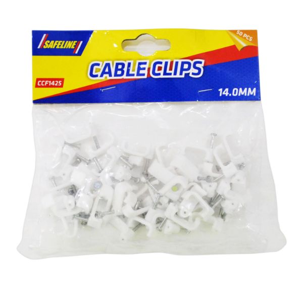 Picture of 14.0MM X 50 PCS CABLE CLIPS FLAT
