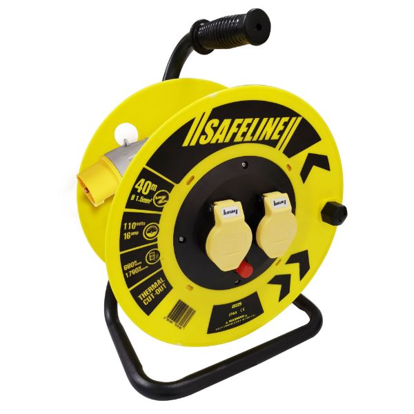 Picture of 40MT X 110V X 16A 1.5 SQ YELLOW CABLE REEL
