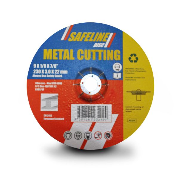Picture of 230MM X 3.0 X 22.2 D/C STEEL CUTTING DISCS
