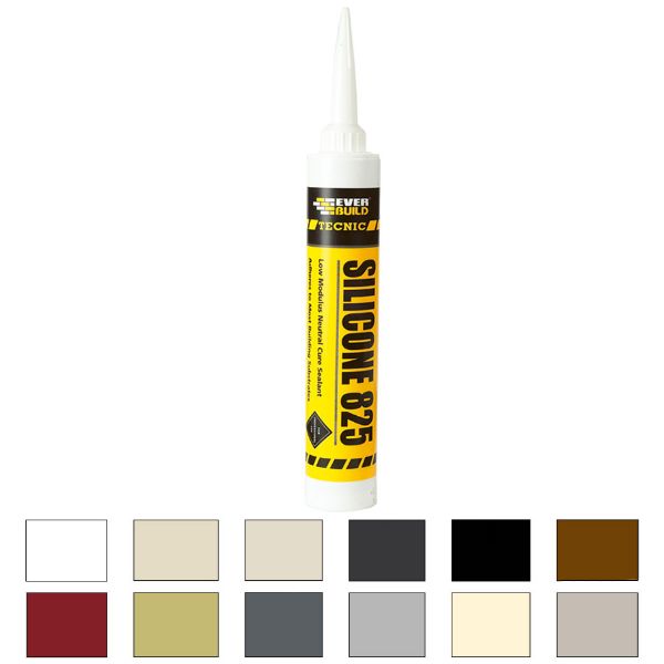 Picture of EVERBUILD 825 SILICONE BROWN 380ML