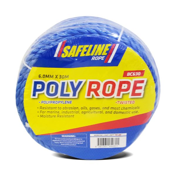 Picture of 6.0 X30METRES POLYPROP BLUE ROPE