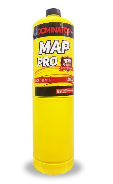 Picture of MAP/PRO GAS MIX CYLINDER YELLOW  400G