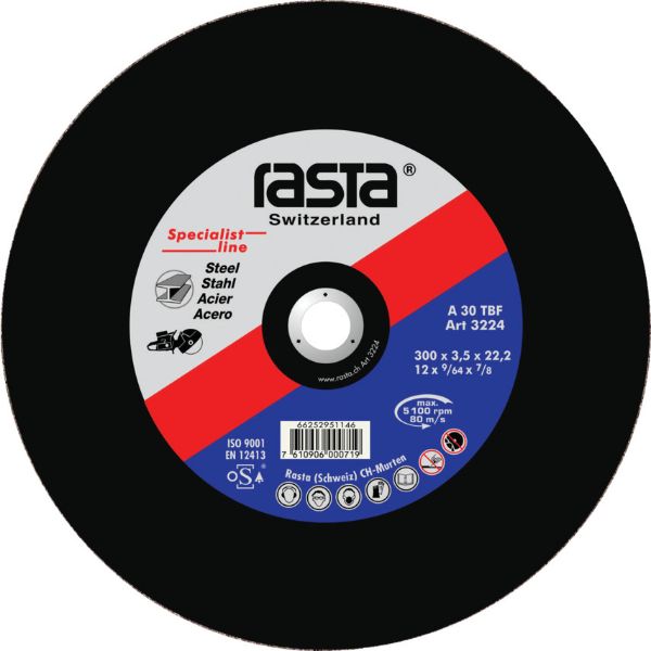 Picture of 300MM X3.5 X 20  rail cut disc