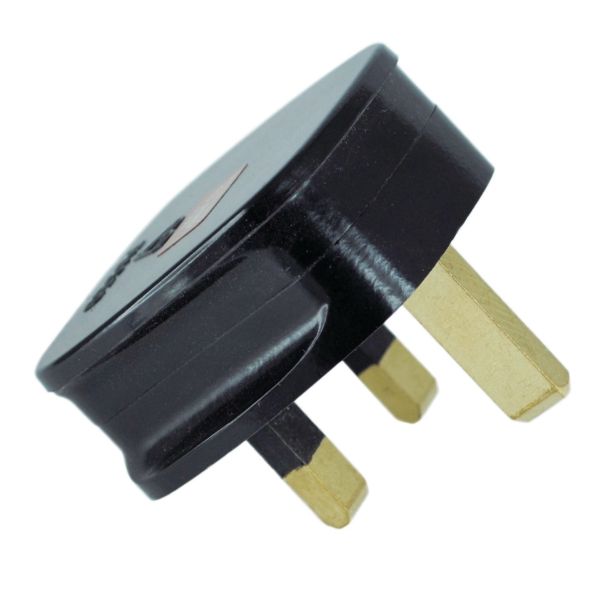 Picture of 13 AMP BLACK PLUG ISO BAKELITE