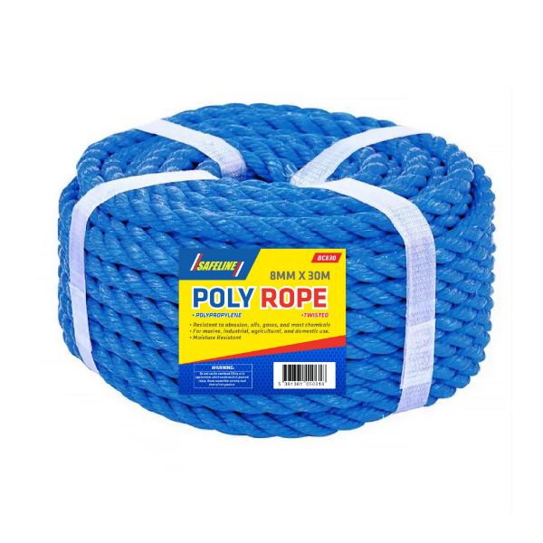 Picture of 8.0 X30METRES POLYPROP BLUE ROPE