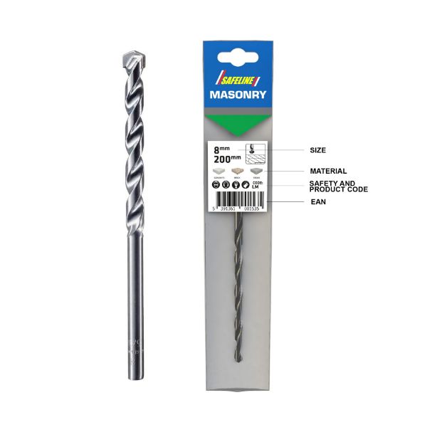 Picture of 12.0MM X 200MM LONG MASONRY DRILL BIT