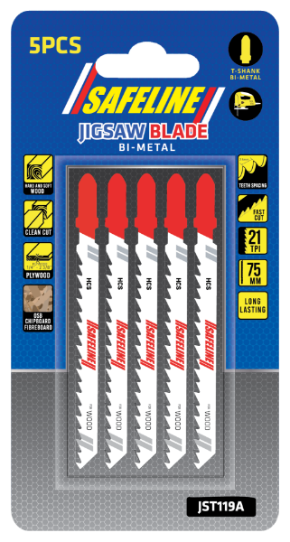 Picture of BOSCH T119A WOOD SAW BLADES 75MM 21 TPI