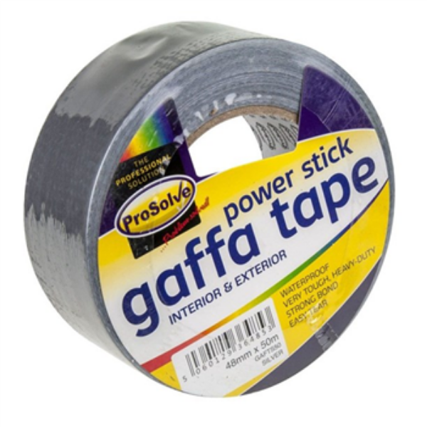 Picture of 50MM X 50 METER BLACK CLOTH DUCT TAPE pro-sol