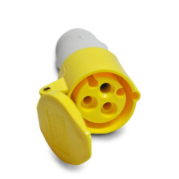 Picture of 16AMP 110V COUPLER/SOCKET YELLOW