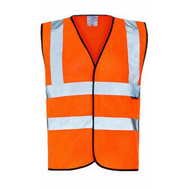 Picture of LARGE BODY WARMER HI VIS  ORANGE REVERSABLE