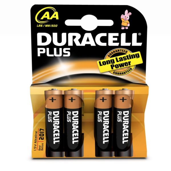 Picture of DURACELL BATTERY SIZE AA 1.5V (4 PACK)