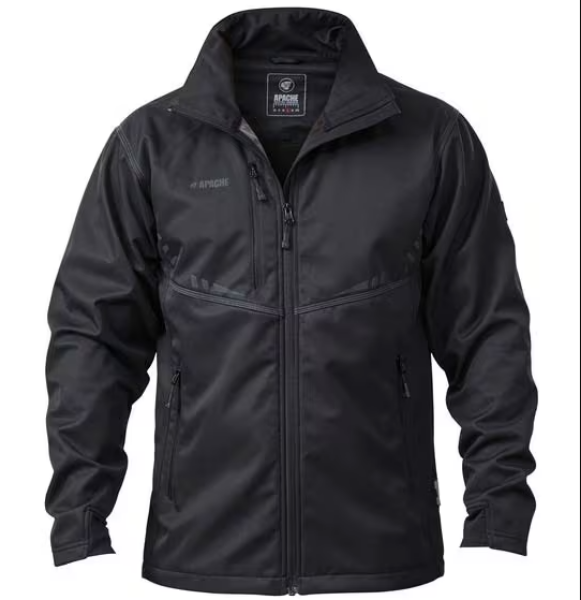 Picture of APACHE SOFT SHELL JACKET BLACK/GREY LARGE