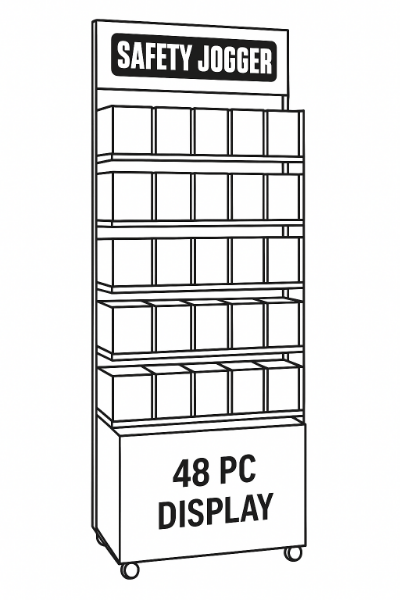 Picture of SAFETY jogger stand 48pc display unit