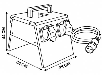 ABC ABRASIVES - ABRASIVES & INDUSTRIAL TOOLS. 4 WAY DISTRIBUTION BOX 32AMP