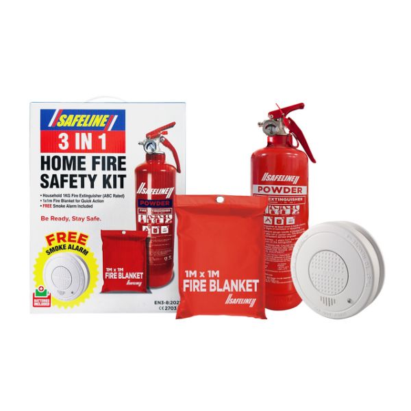 Picture of FIRE 3 pk BLANKET / EXTINGUISHER / SMOKE ALARM
