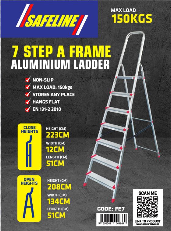 ABC ABRASIVES - ABRASIVES & INDUSTRIAL TOOLS. 7 STEP A FRAME ALUMINIUM