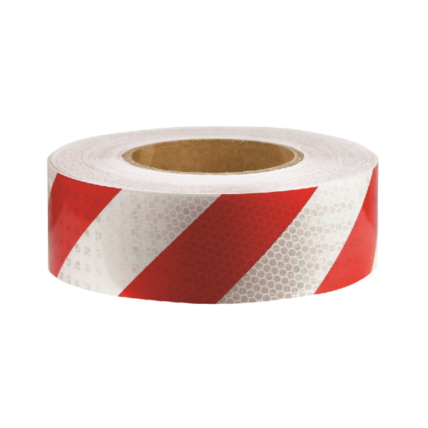 Picture of 50MM X 20m RED/WHITE REFLECTIVE TAPE
