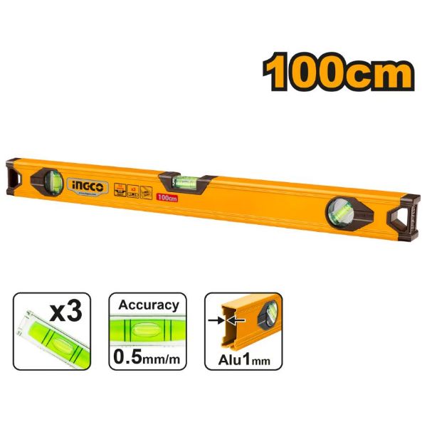 Picture of INGCO 100cm SPIRIT BAR LEVEL
