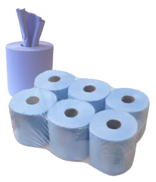Picture of 2PLY BLUE CENTRE FEED ROLL- 130 METER